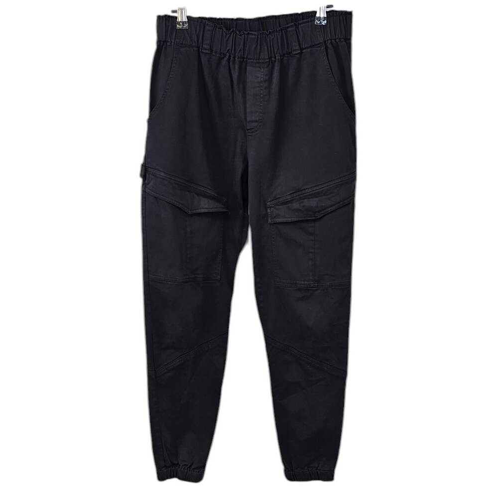 Young Fabulous & Broke Black Halsey Cargo Pull On Joggers, Size Medium